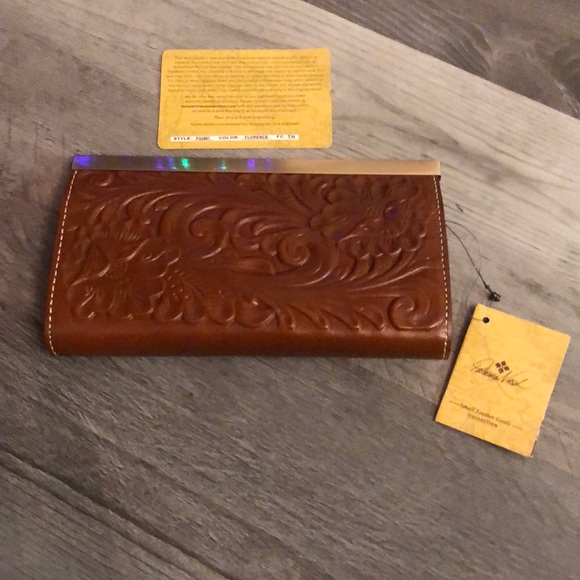 Patricia Nash Tooled Leather Cauchy Wallet Color Florence NWT & Card - Picture 7 of 12